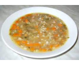 A. Zeleninová polievka s krúpami     ( 0,45l ) – 1,9